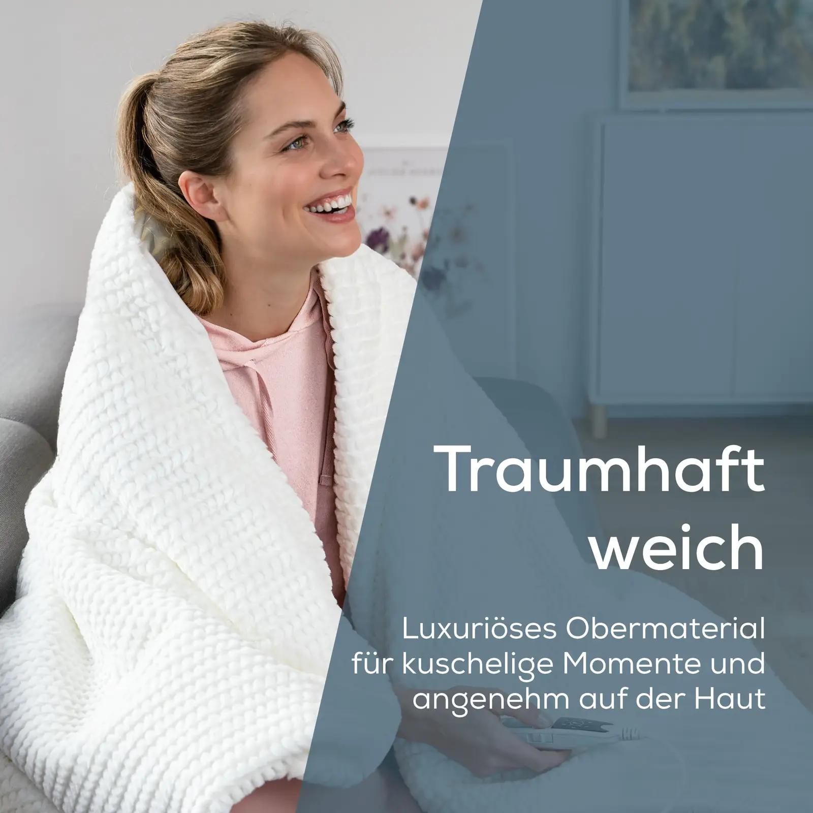 Beurer luksuslik soojatekk 180×130 cm – pehme plüšš – pakend ja tarvikud