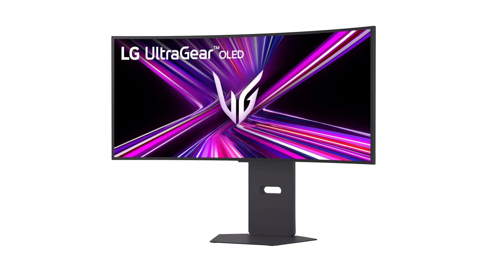 LG elegantne 34″ OLED mängumonitor – kõver WQHD ekraan – detailne vaade