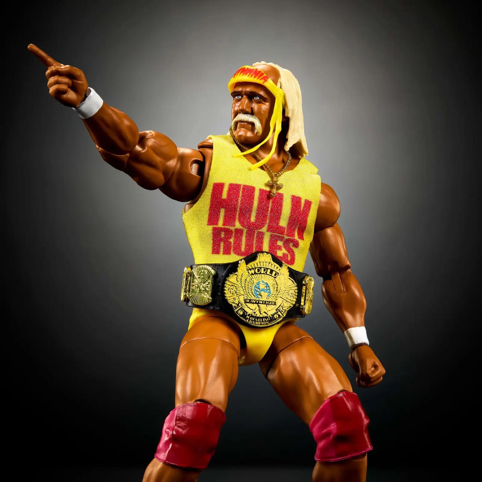 Mattel Hulk Hogan 15 cm liikuv kollektsiooni-figuur JHV95 – pakend ja tarvikud