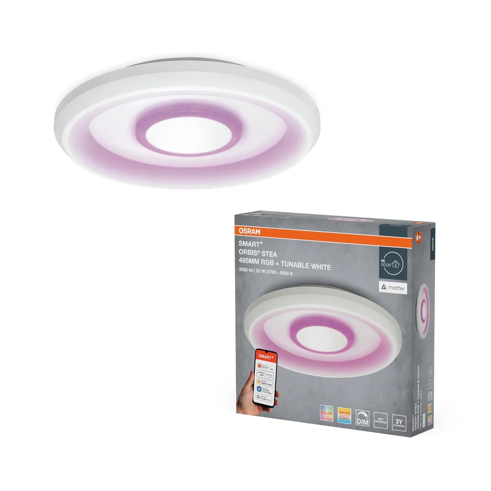 Osram nutikas laelamp Stea valge terasest – RGB+TW juhtimine – lisavaade