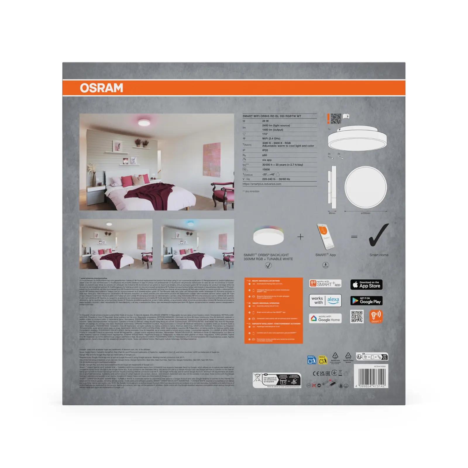 Osram valgustus 35 cm LED seinavalgusti – reguleeritav helendus – kasutusnäide