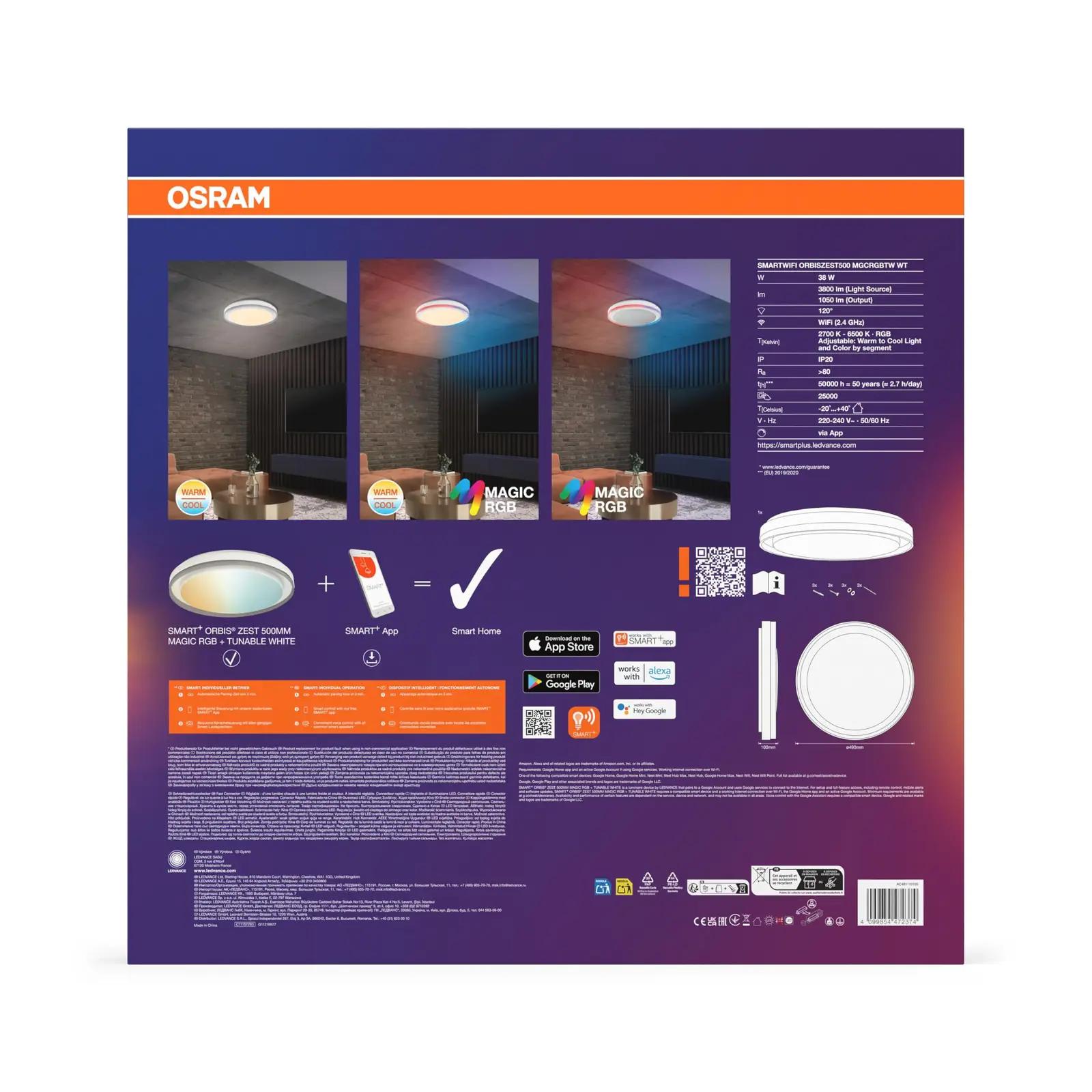 Osram LED laelamp 50cm – valge, dimmitav ja nutikas – kasutusnäide