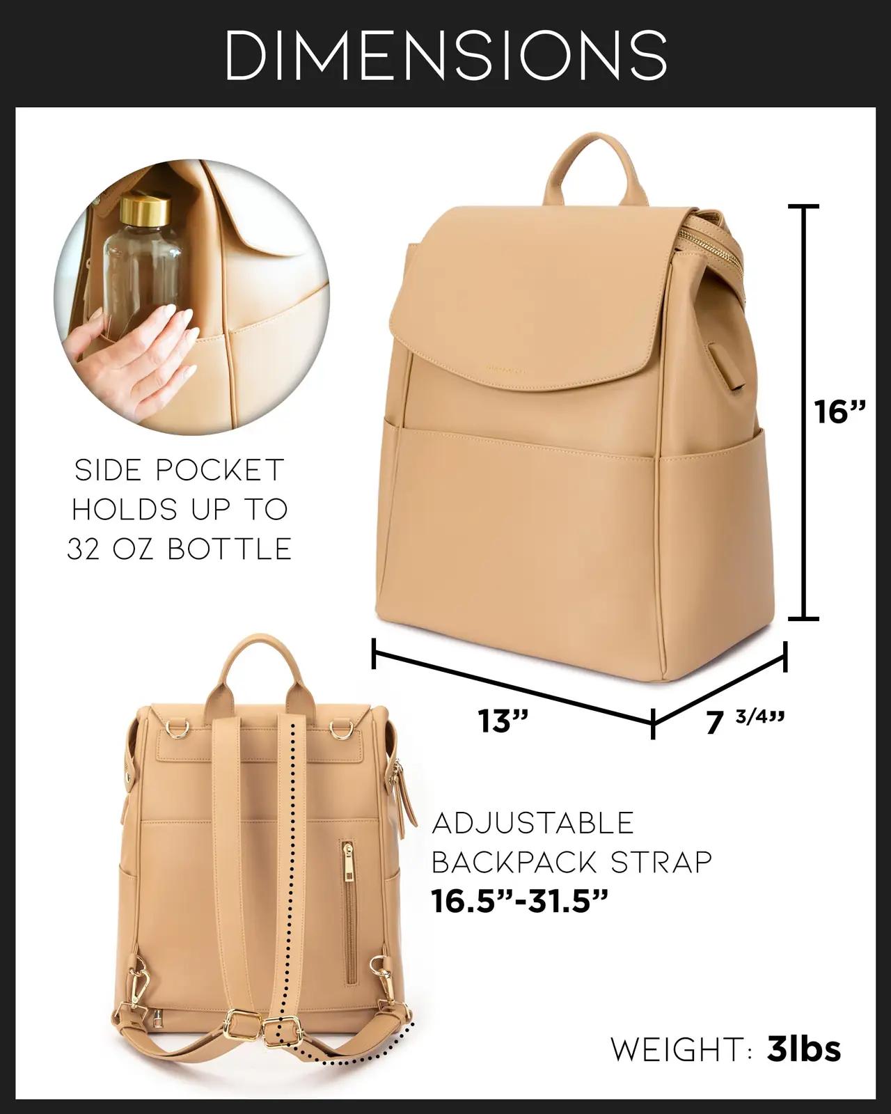MIA + SOPHIA elegantsne kunstnahast mähkmejani Rucksack – detailne vaade