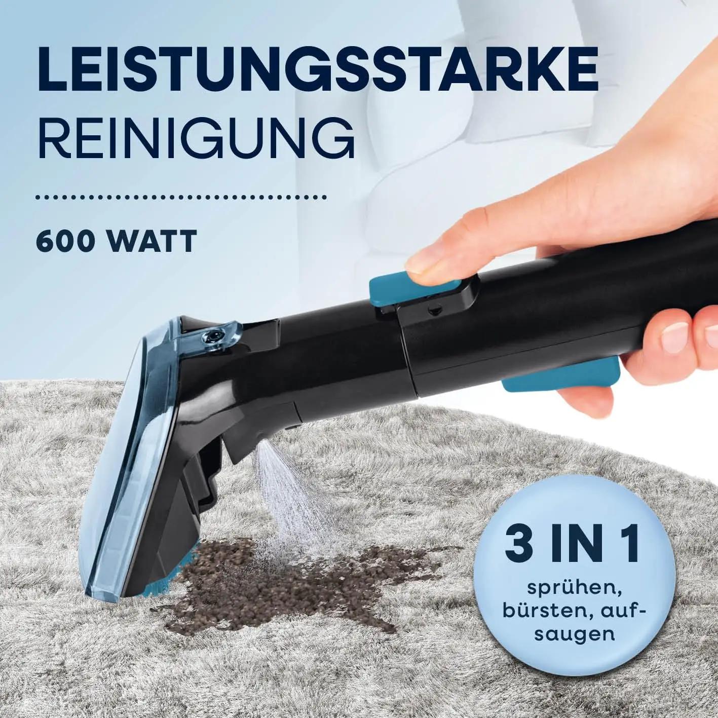 CLEANmaxx tugev 3in1 plekieemaldaja – Pro Power Spotcleaner – pakend ja tarvikud