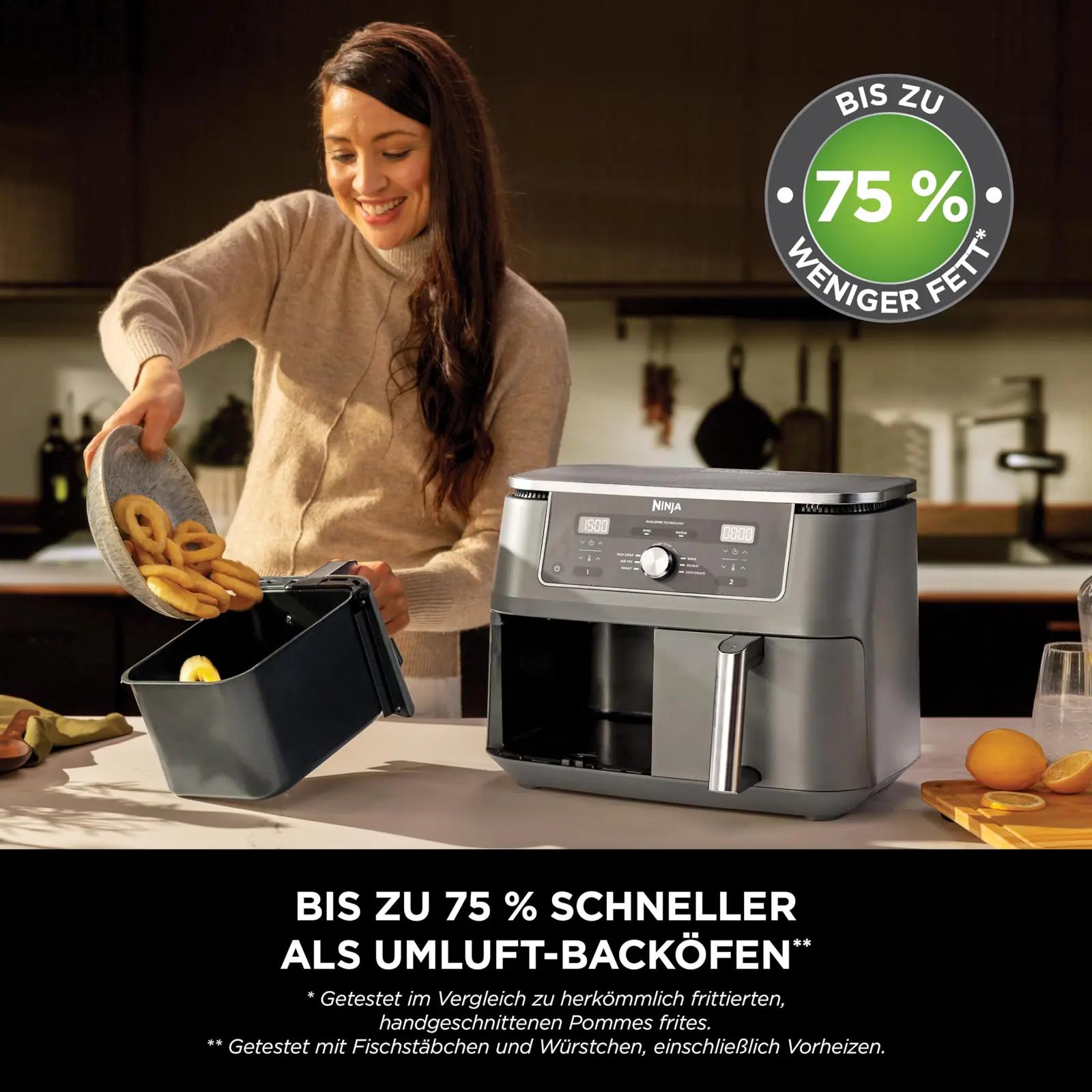Ninja mitmeotstarbeline õhufritüür 9,5L – kahe sahtliga DZ400EU – pilt 8