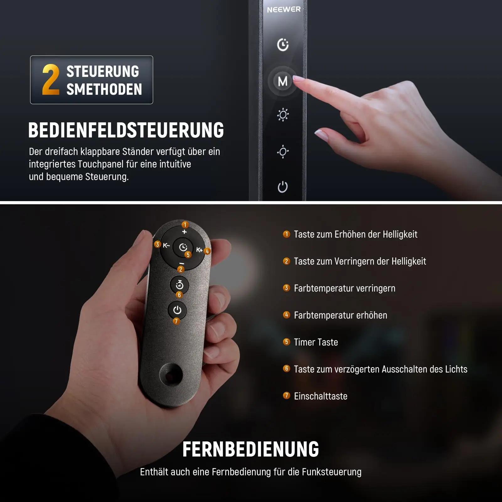 NEEWER helkuriga LED-rõngaslamp profiilne valgus selfie’ks ja – kasutusnäide