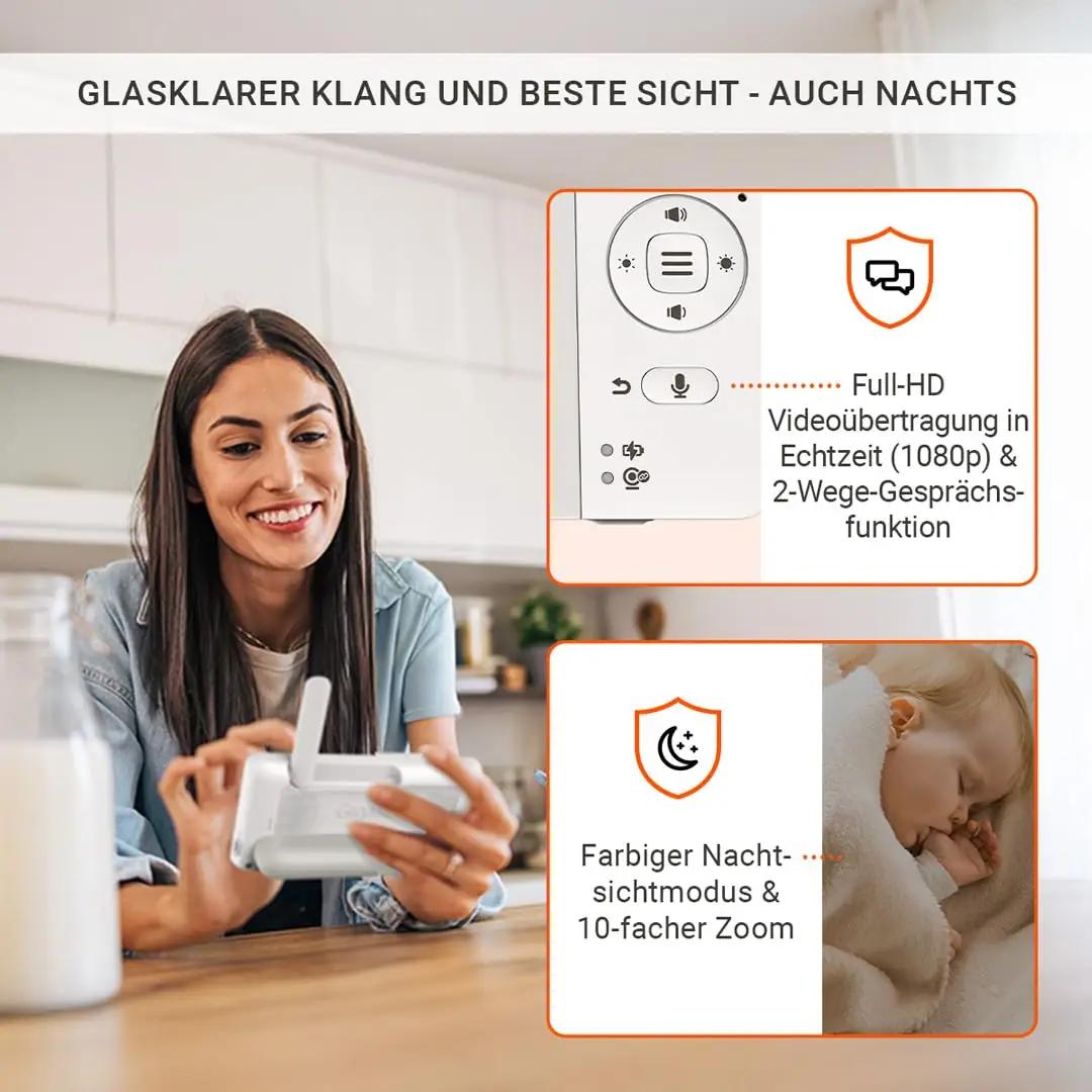 Gigaset video-vahend beebijärelevalve — kvaliteetne 5,5″ ekraan – lisavaade