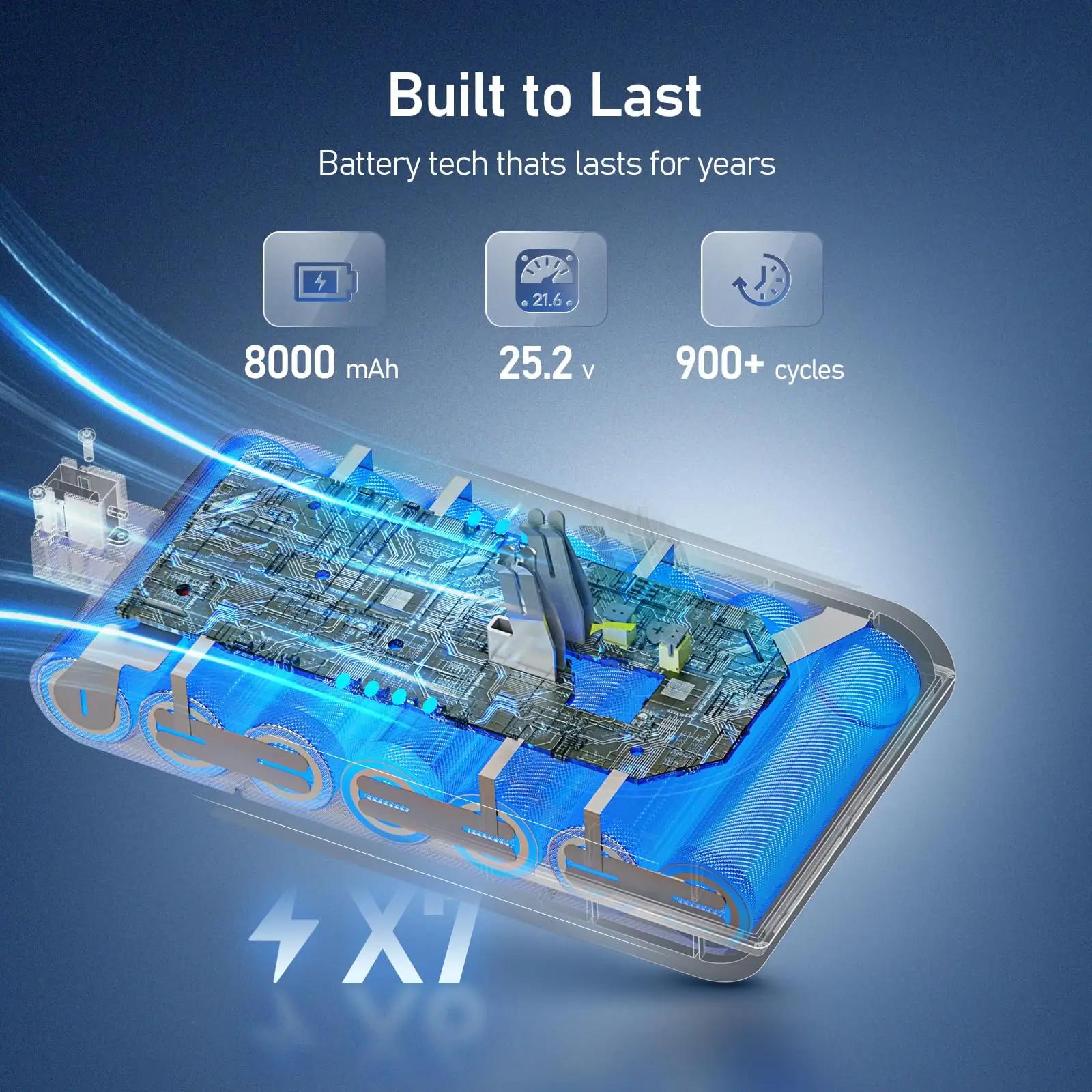 Keenstone asendatav V11 aku 8000 mAh – tugev ja kauakestev – pakend ja tarvikud
