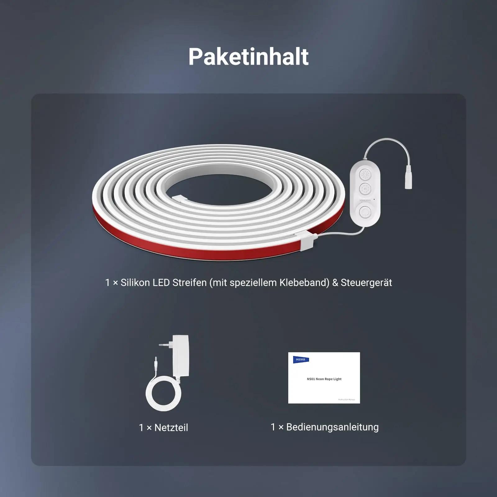 NEEWER värviline 5m LED-riba — reguleeritav ja veekindel – pilt 9