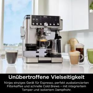 Ninja ES701EU auruga espressomasinad – detailne lähivaade