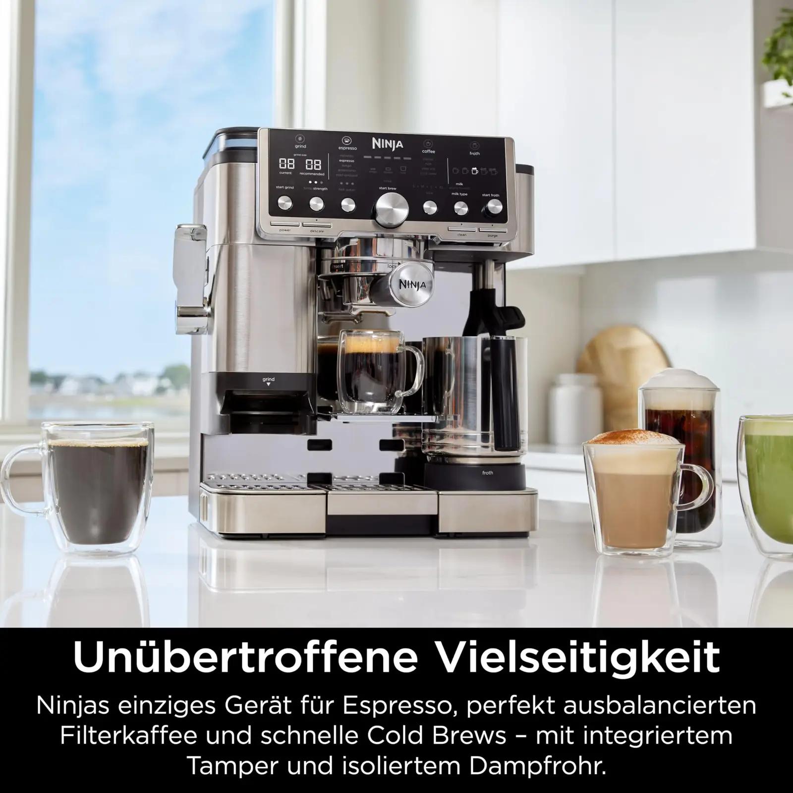 Ninja ES701EU auruga espressomasinad – detailne lähivaade