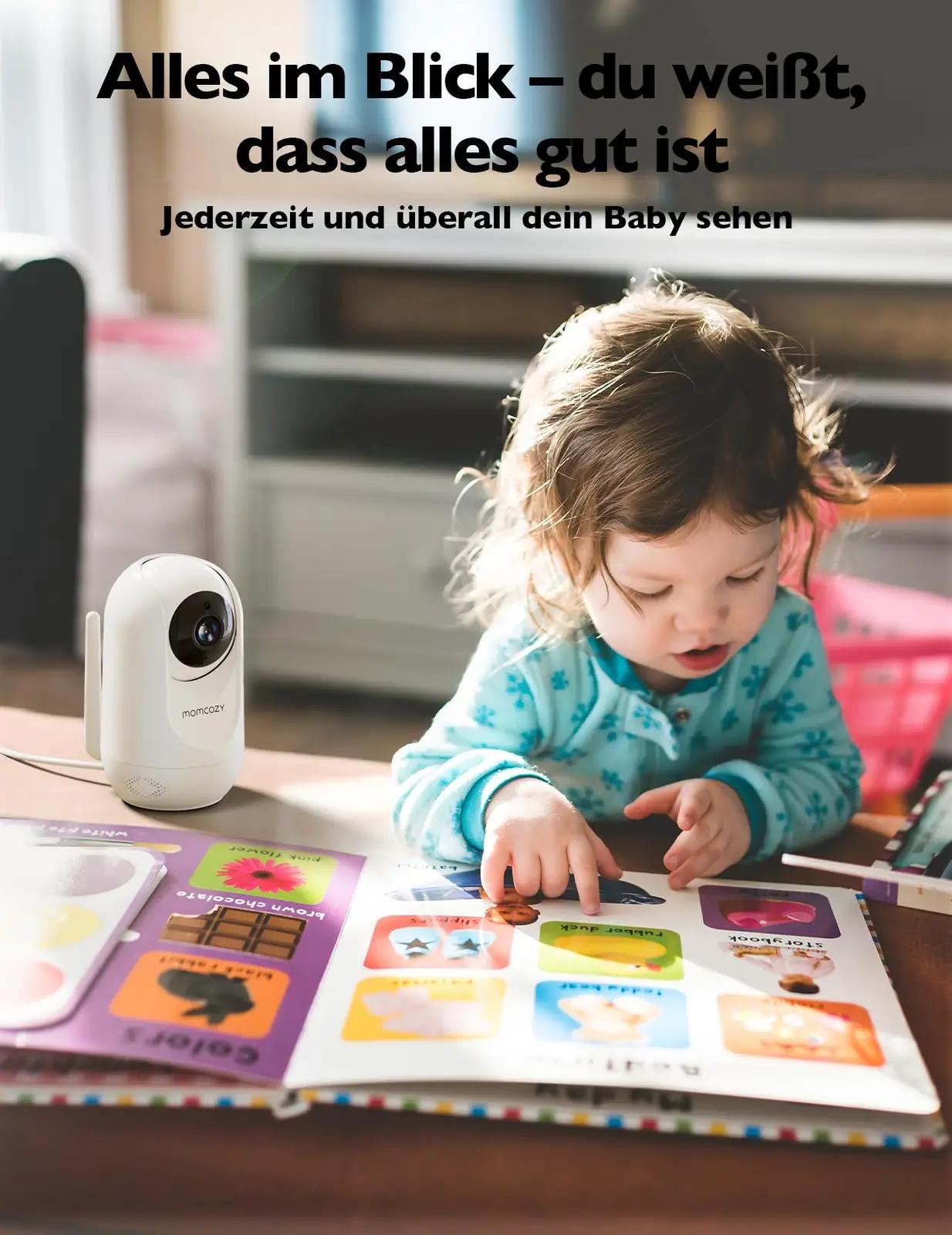 Momcozy beebimonitor kahe kaameraga — selge öövaade – pilt 9