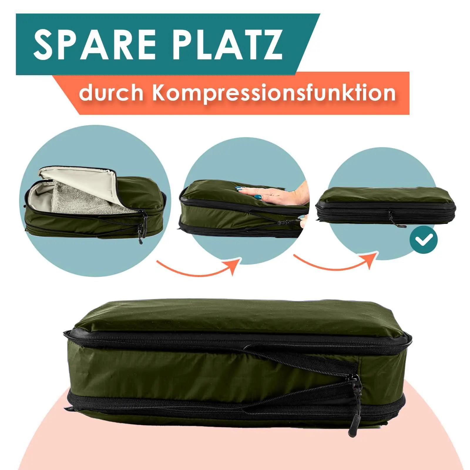 Seeschwalbe kerge reisikorraldaja komplekt – kompressiooniga – detailne vaade