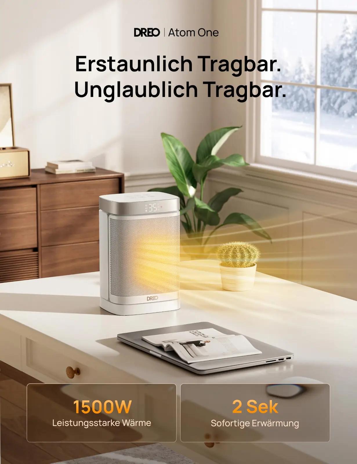 Dreo DR-HSH004 White elektrilised küttekehad – detailne lähivaade
