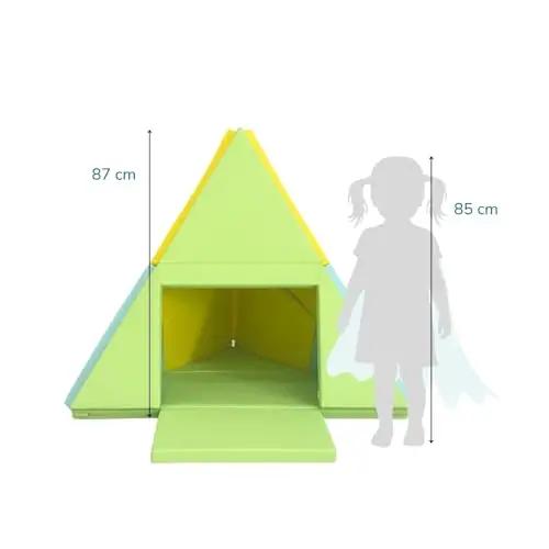 alldoro pehme mängumatt 3‑in‑1: krabbelpadja ja tipi‑lahendus – pilt 10