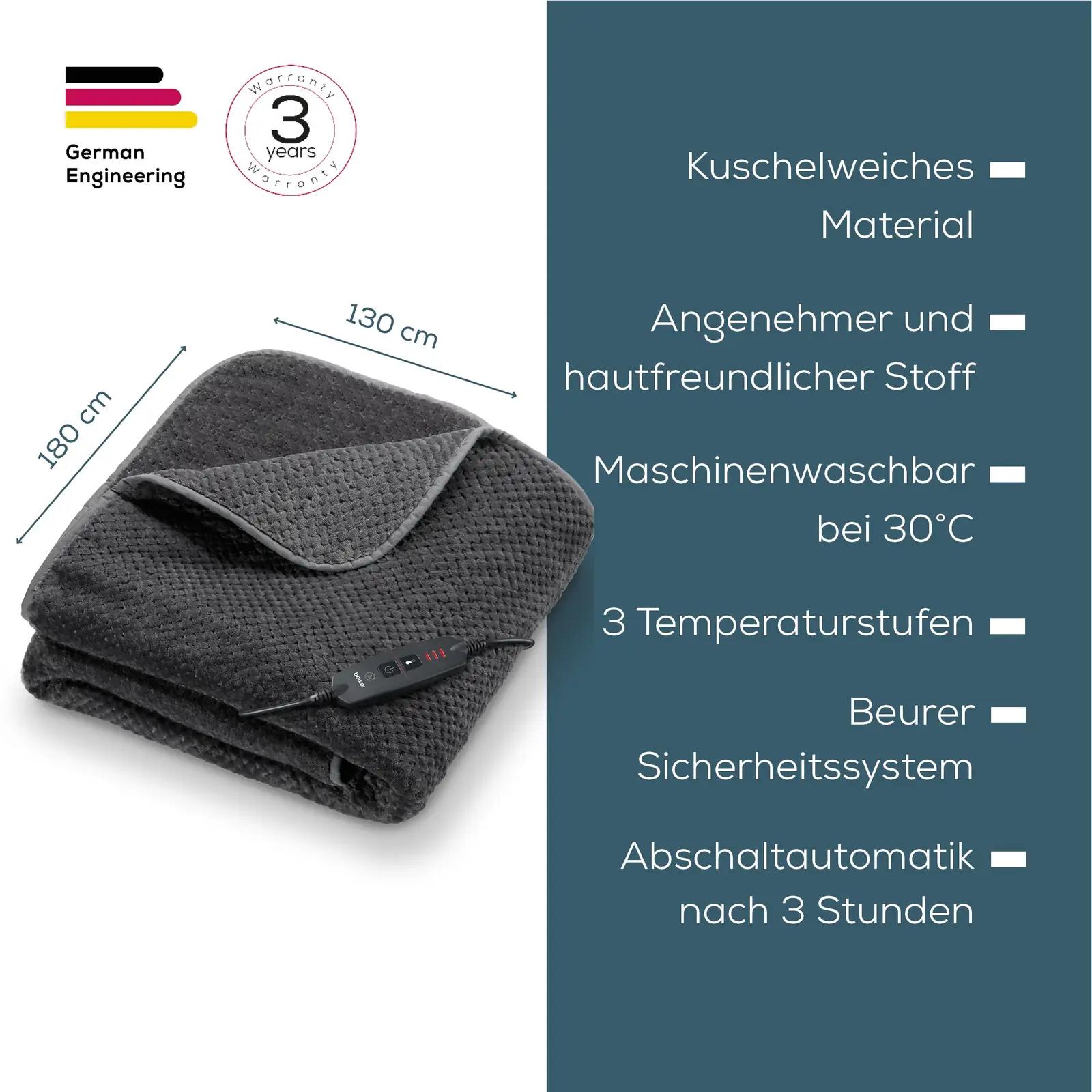 Beurer pehme elektriline tekk 180×130 cm – pilt 6
