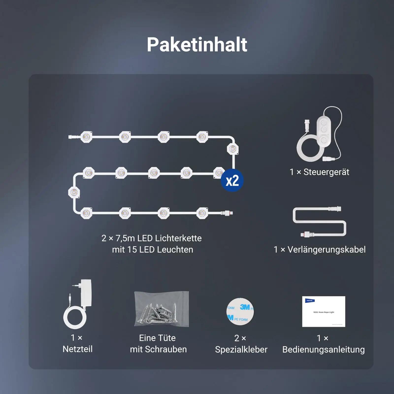 NEEWER dekoratiivne 15m vettpidav valgusketi ripats charm ideega – pilt 9