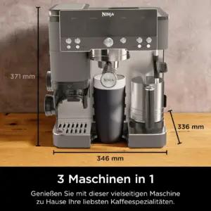 Ninja ES601EUGM tee ja espresso – detailne lähivaade