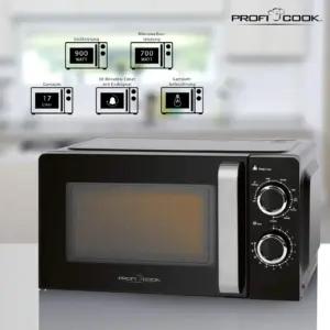 Profi Cook 501208 mikrolaineahjud grilliga – detailne lähivaade
