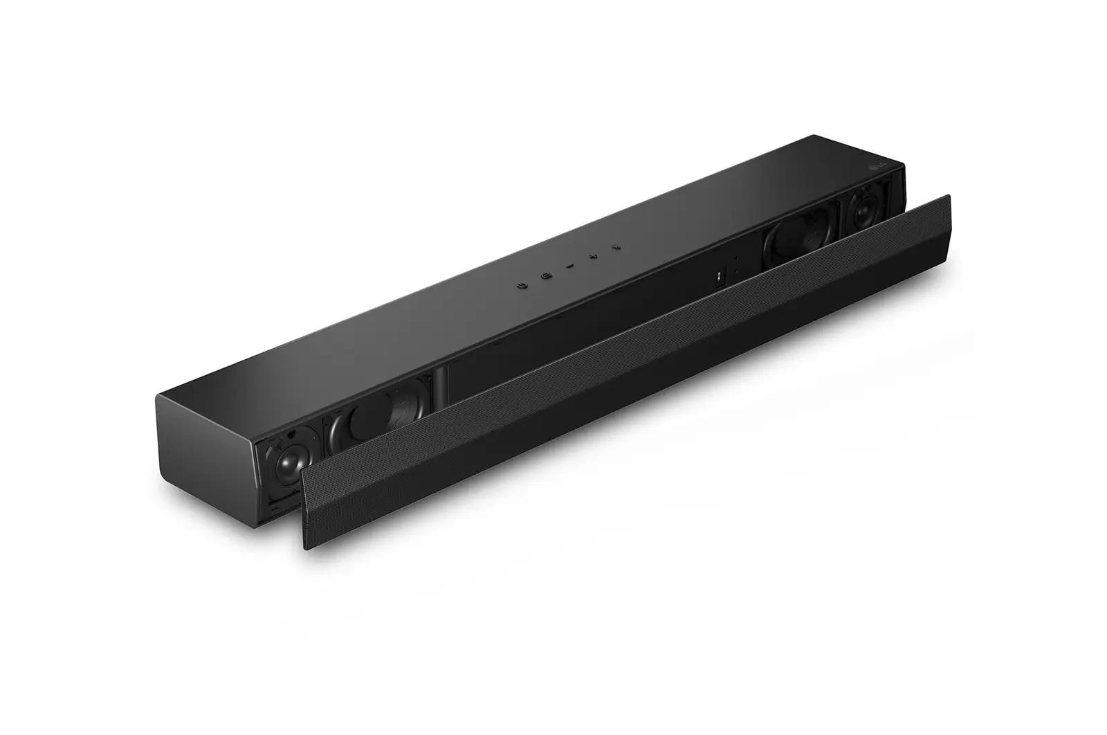 LG heliaken — kompaktne 2.0 soundbar 50W kodukino jaoks – pakend ja tarvikud