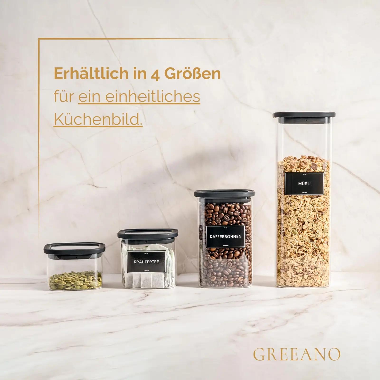 Greeano klaasist säilituspurkide komplekt 6x400ml – pilt 7