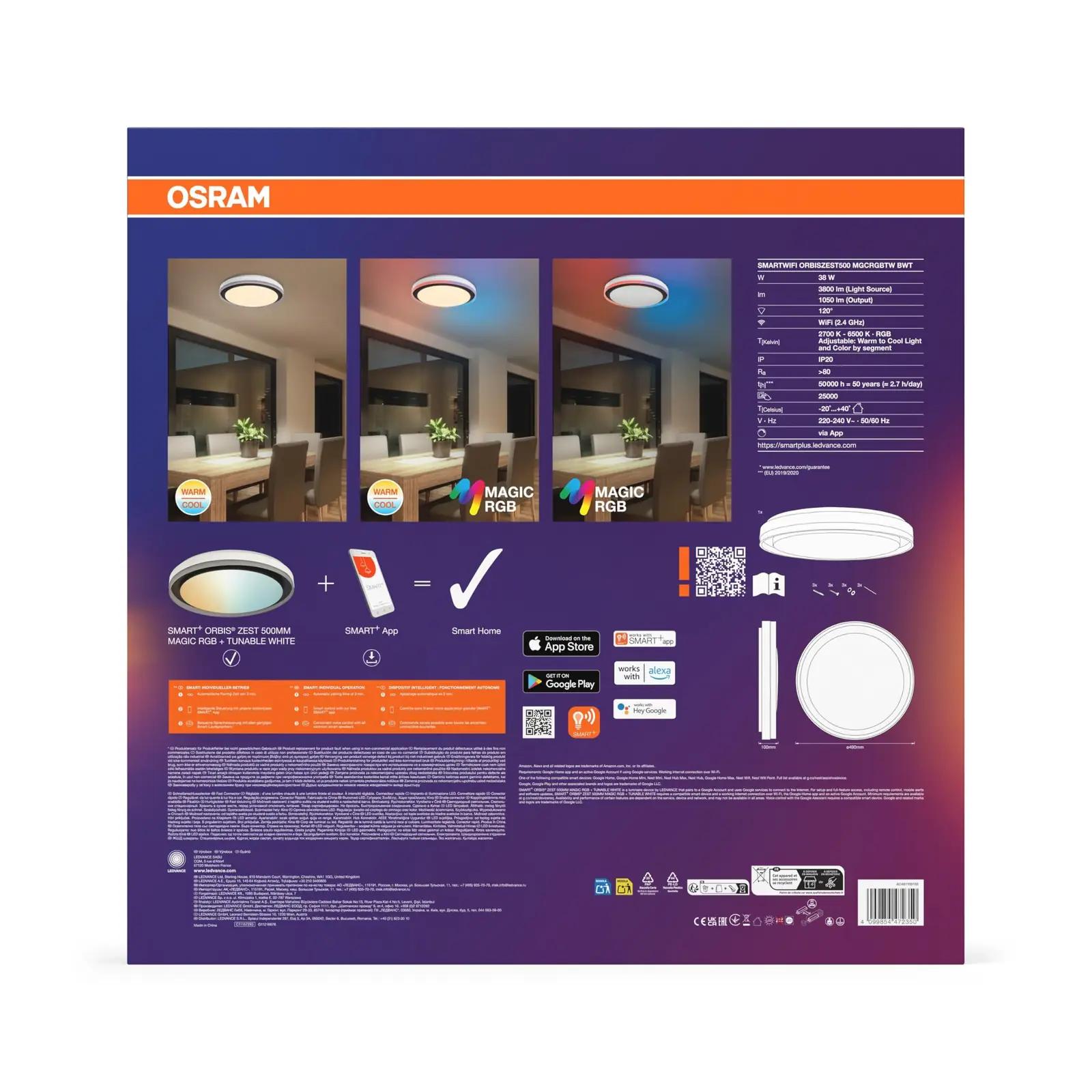 Osram nutikas lakivalgusti 50 cm — RGB ja reguleeritav valgus – kasutusnäide