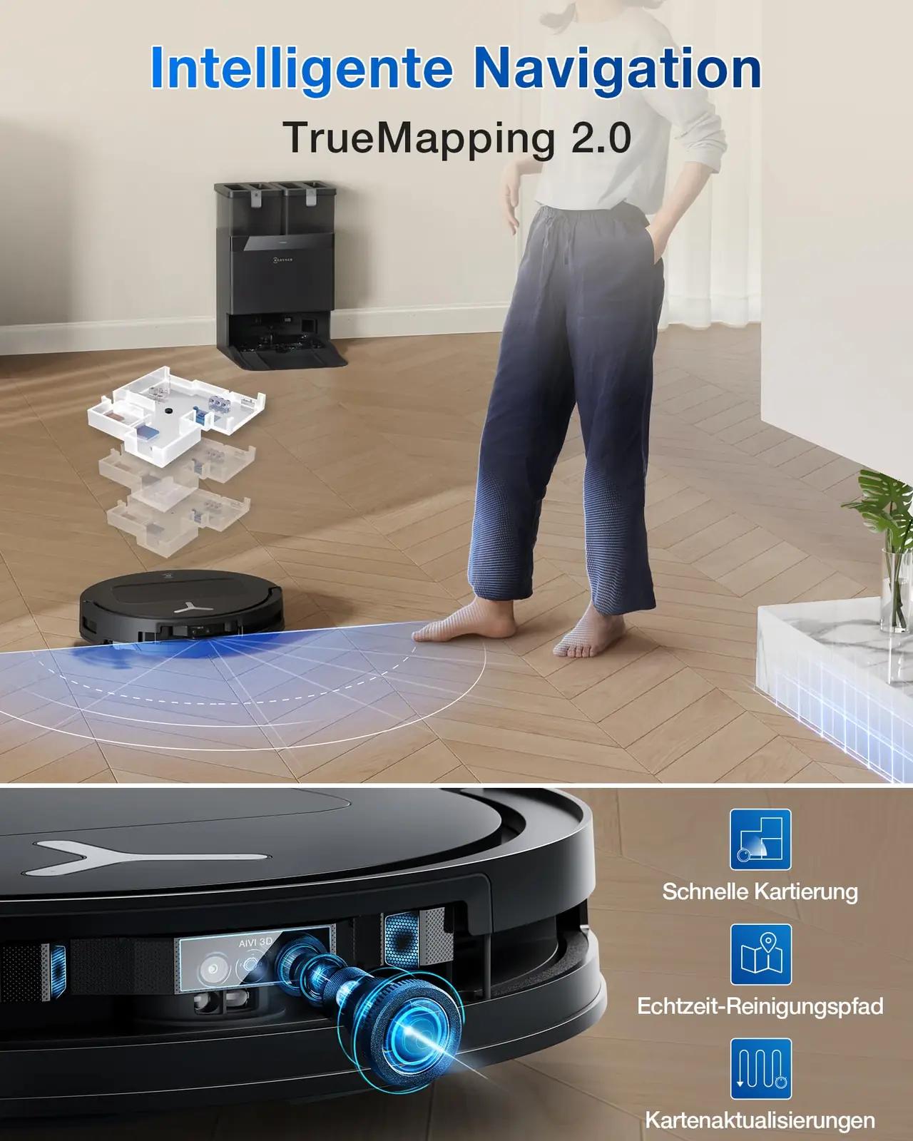 ECOVACS tolmu- ja mopp-robot – õhuke 81 mm puhastuslahendus – pilt 8