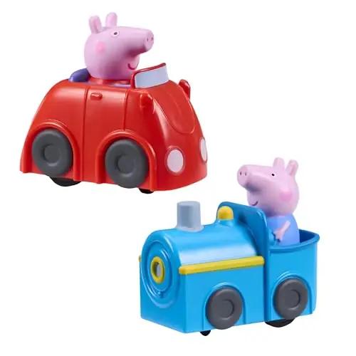 Peppa Pig värvikas rongi- ja autosari — mänguline linnaelamus – kasutusnäide