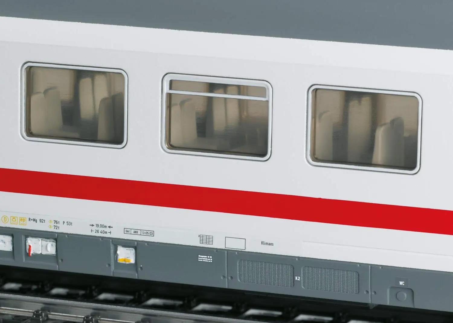 Märklin detailne plastikust IC-roolokarp – 43630 mudel – pakend ja tarvikud
