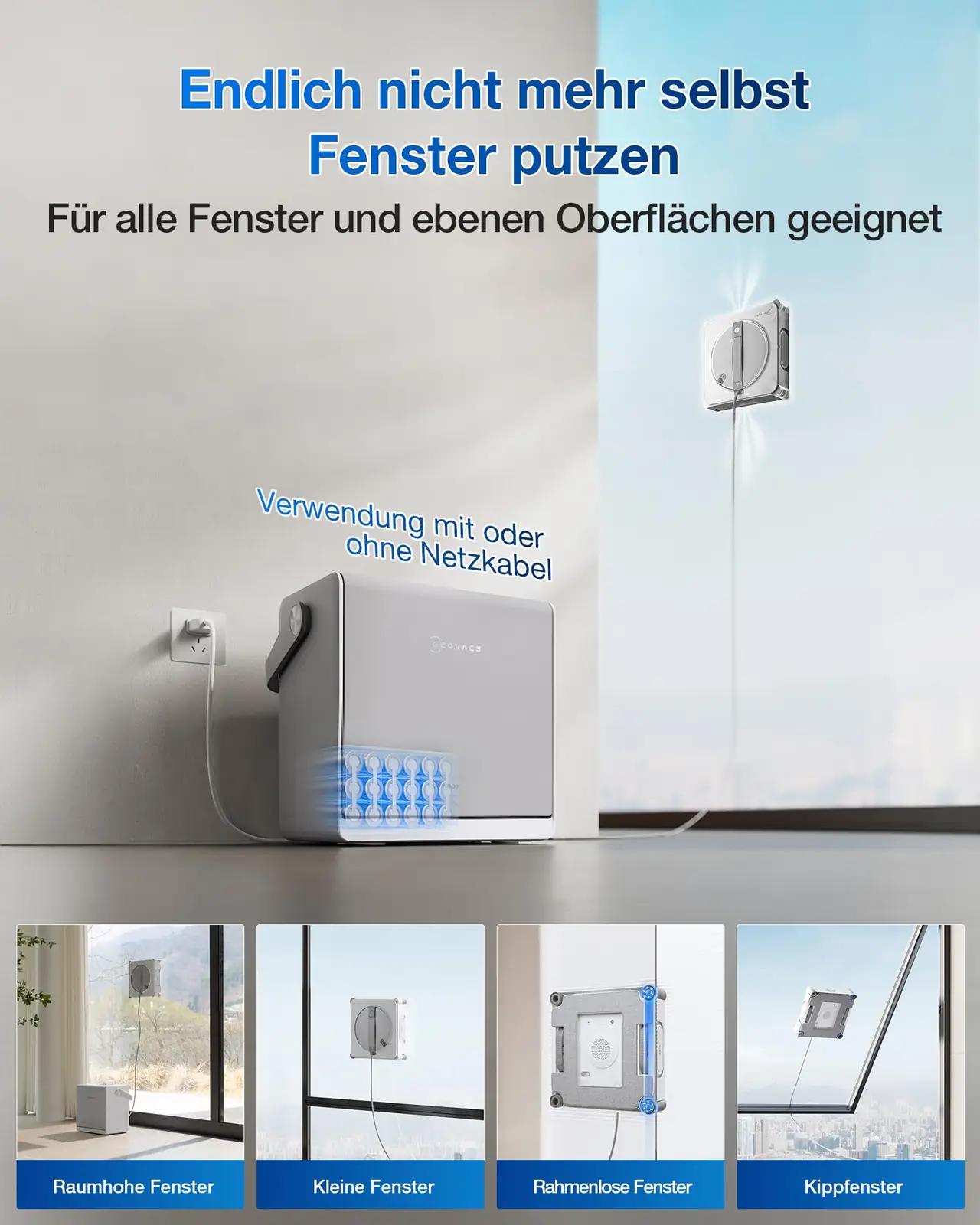 ECOVACS nutikas aknapuhastusrobot W2S OMNI – servani puhastus – pilt 7