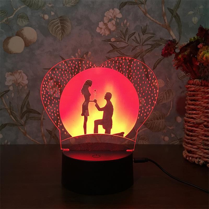 Värviline LED öölamp 5W puutetundliku lülitiga – kasutusnäide