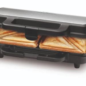 ProfiCook sandwichmaker hõbedase ja musta korpusega