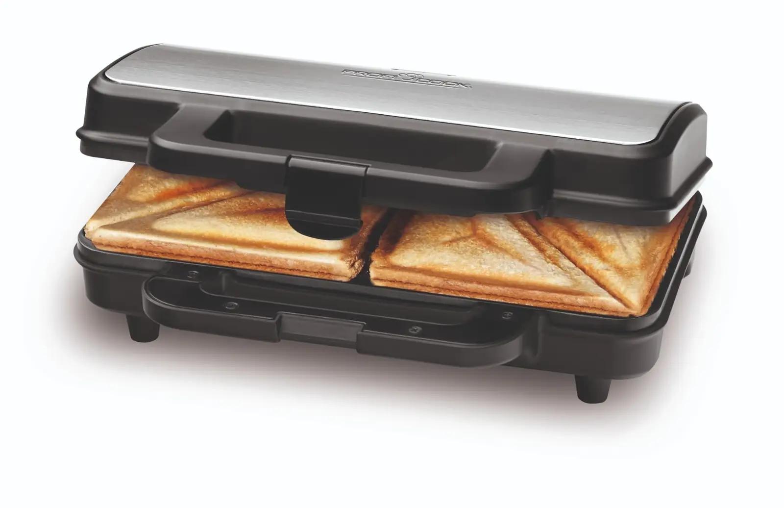 ProfiCook sandwichmaker 900 W, antihaftkattega