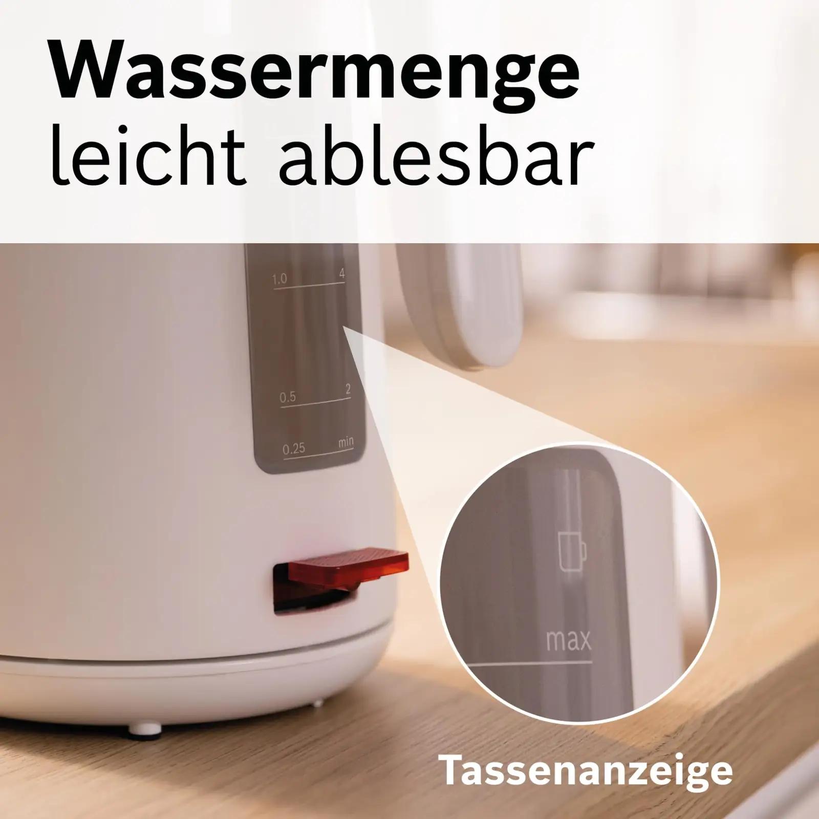 Bosch juhtmevaba veekeetja 1,7 L plastik – pilt 8