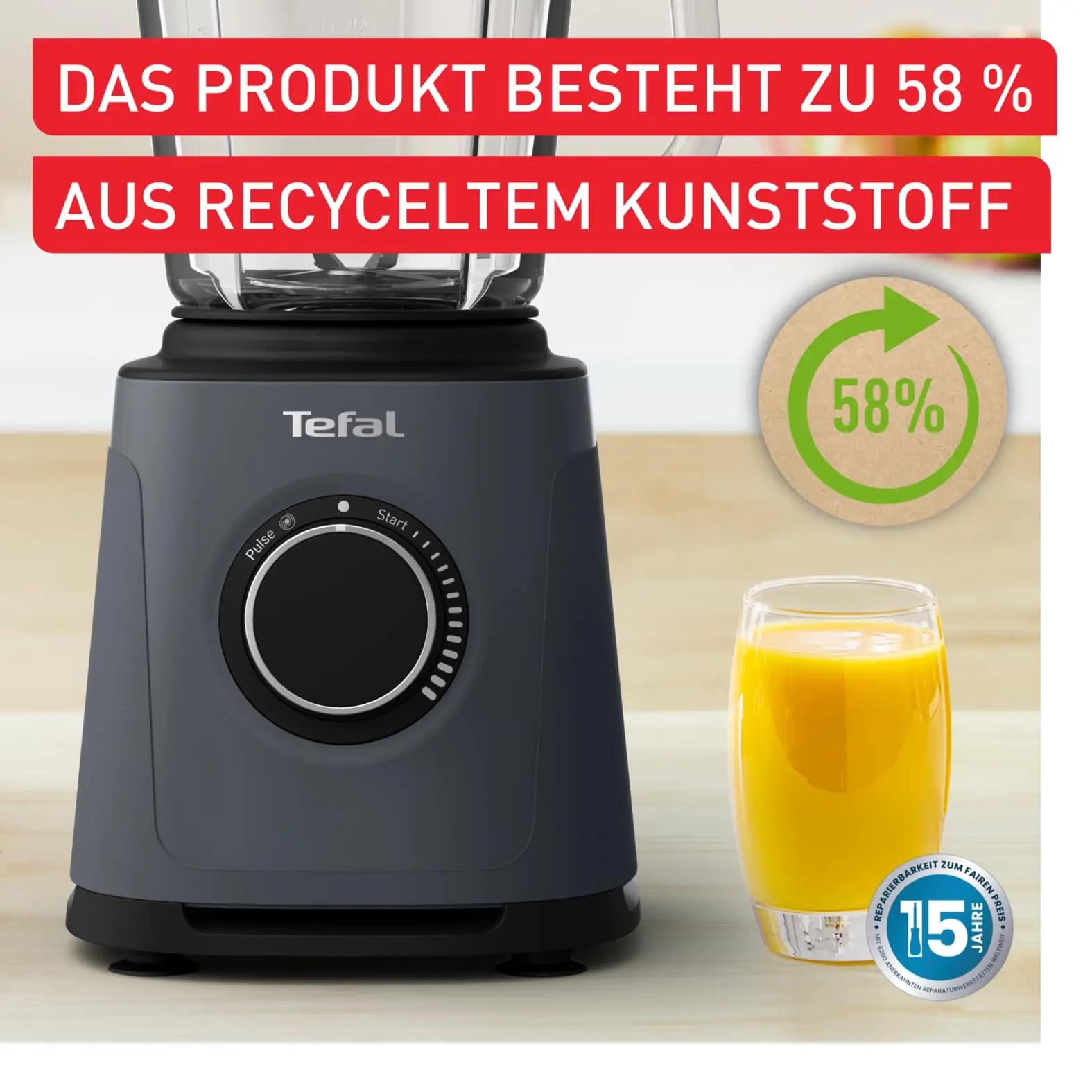 Tefal PerfectMix Essential klaaskannuga blender 2 l – pakend ja tarvikud