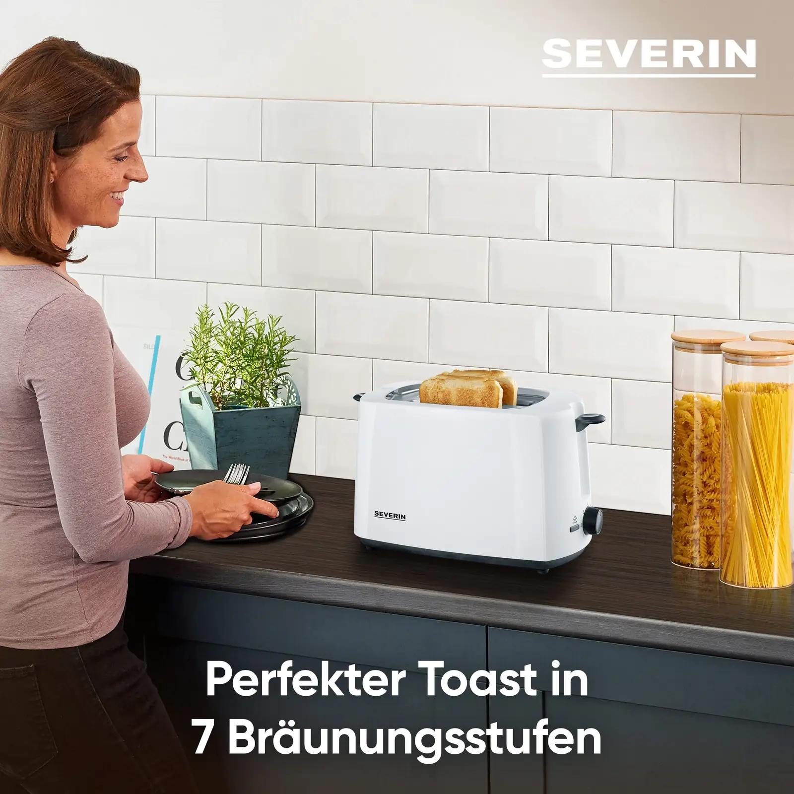 SEVERIN automaatne röster briketihoidjaga, 700 W – pakend ja tarvikud