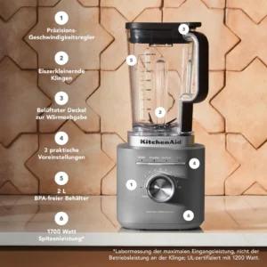 KitchenAid Pure Power kannmikser valualumiiniumist alusega