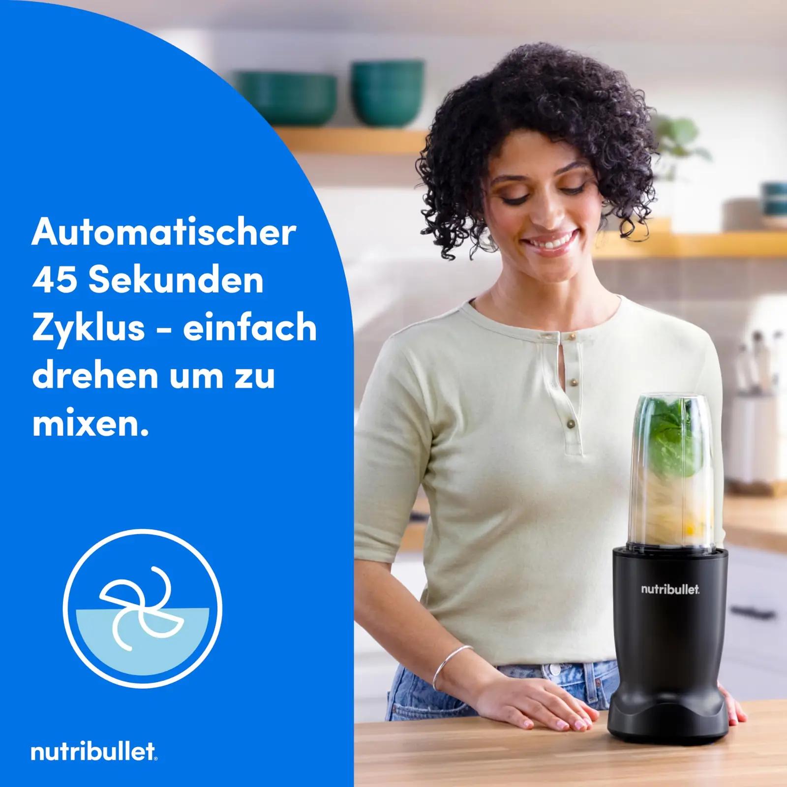 NutriBullet Turbo 1000 W blender Tritan-glassidega – kasutusnäide