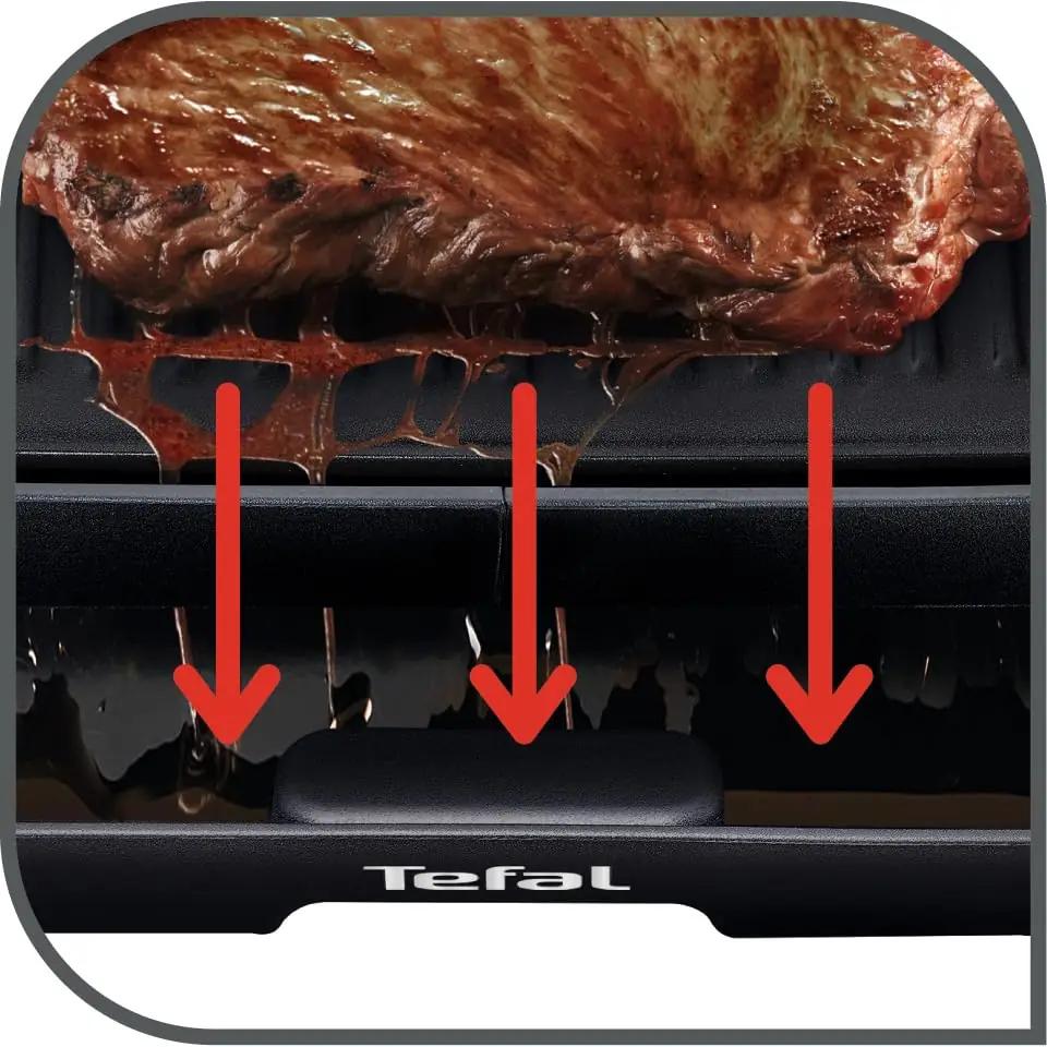 Tefal Malaga elektrigrill, metall, 2000 W – kasutusnäide
