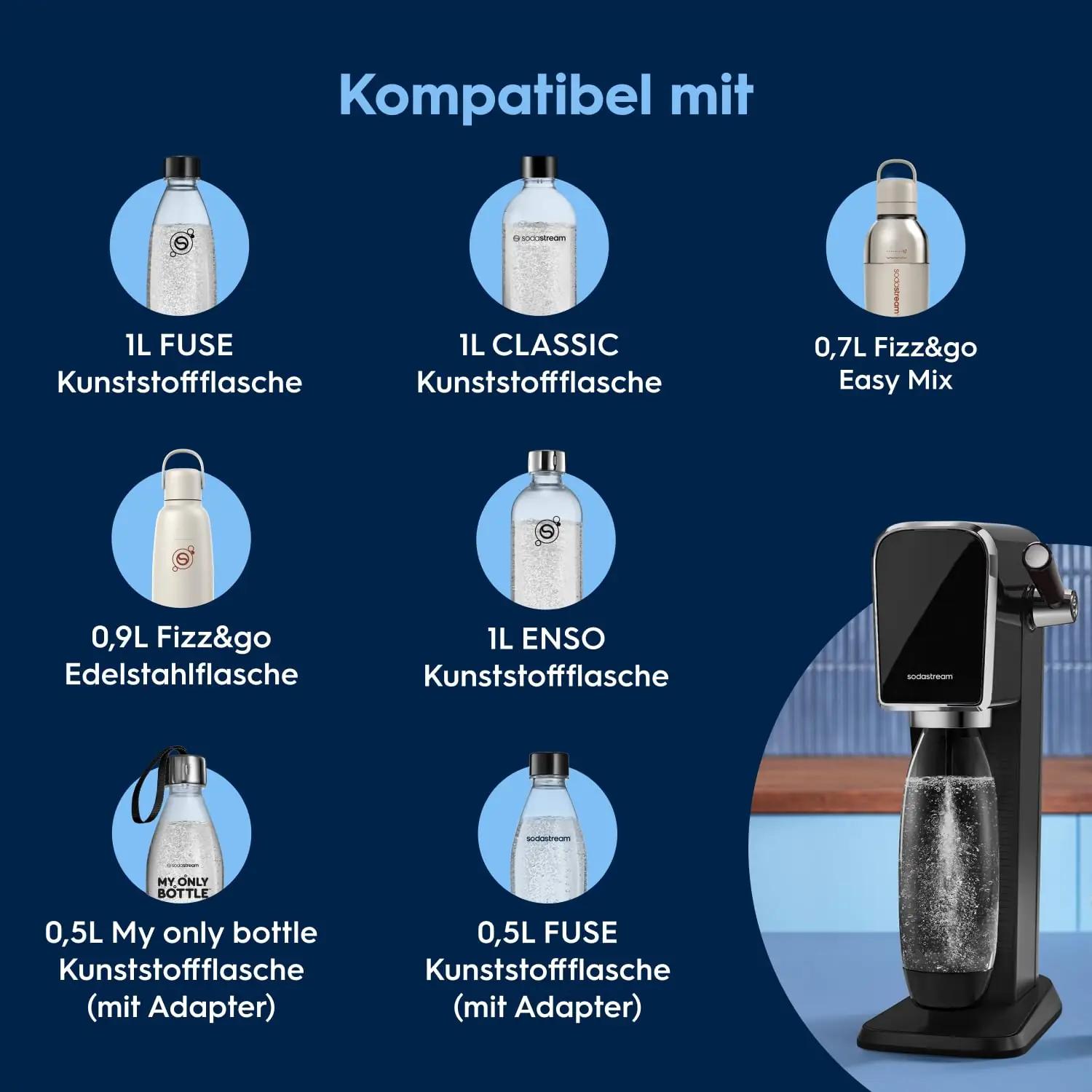 sodastream ART vahuveemasin 1 L pudeliga – detailne vaade