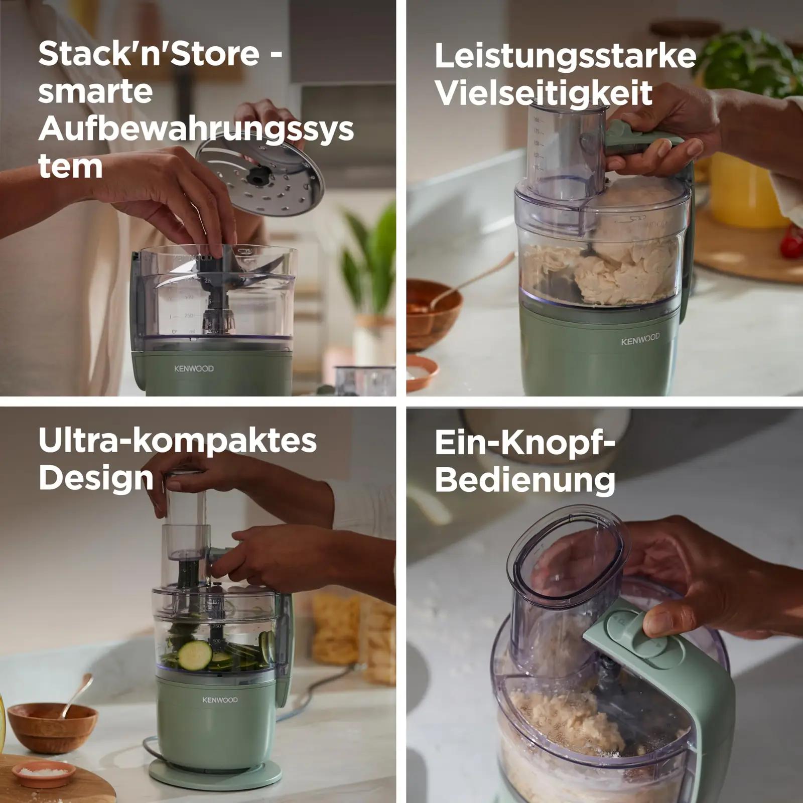 Kenwood köögikombain 900 W, rohelise viimistlusega – kasutusnäide