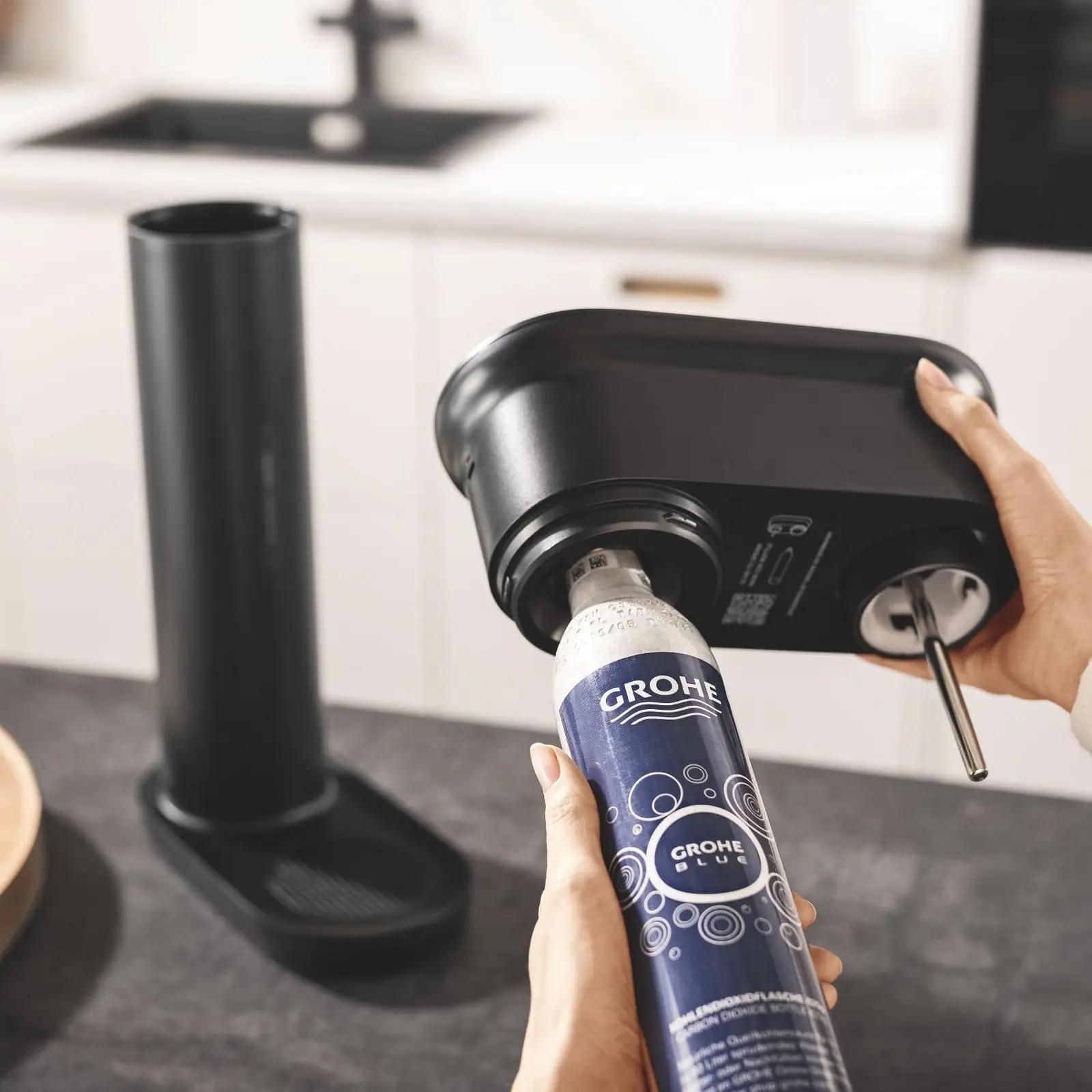 GROHE Blue CO2 pudel 425 g, metall-plastik – detailne vaade