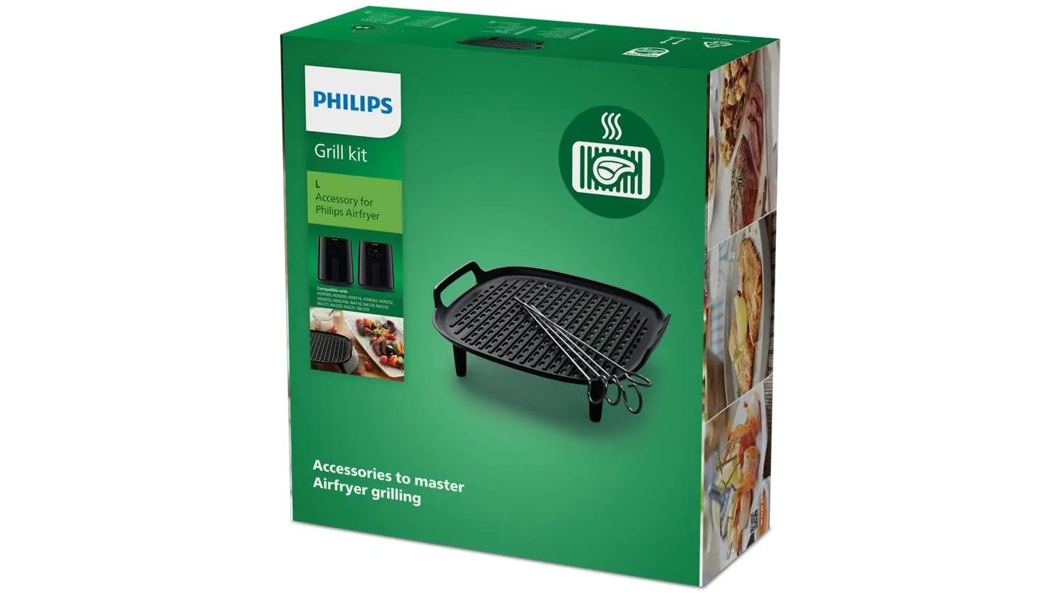 PHILIPS grillikomplekt airfryerile, roostevaba – detailne vaade