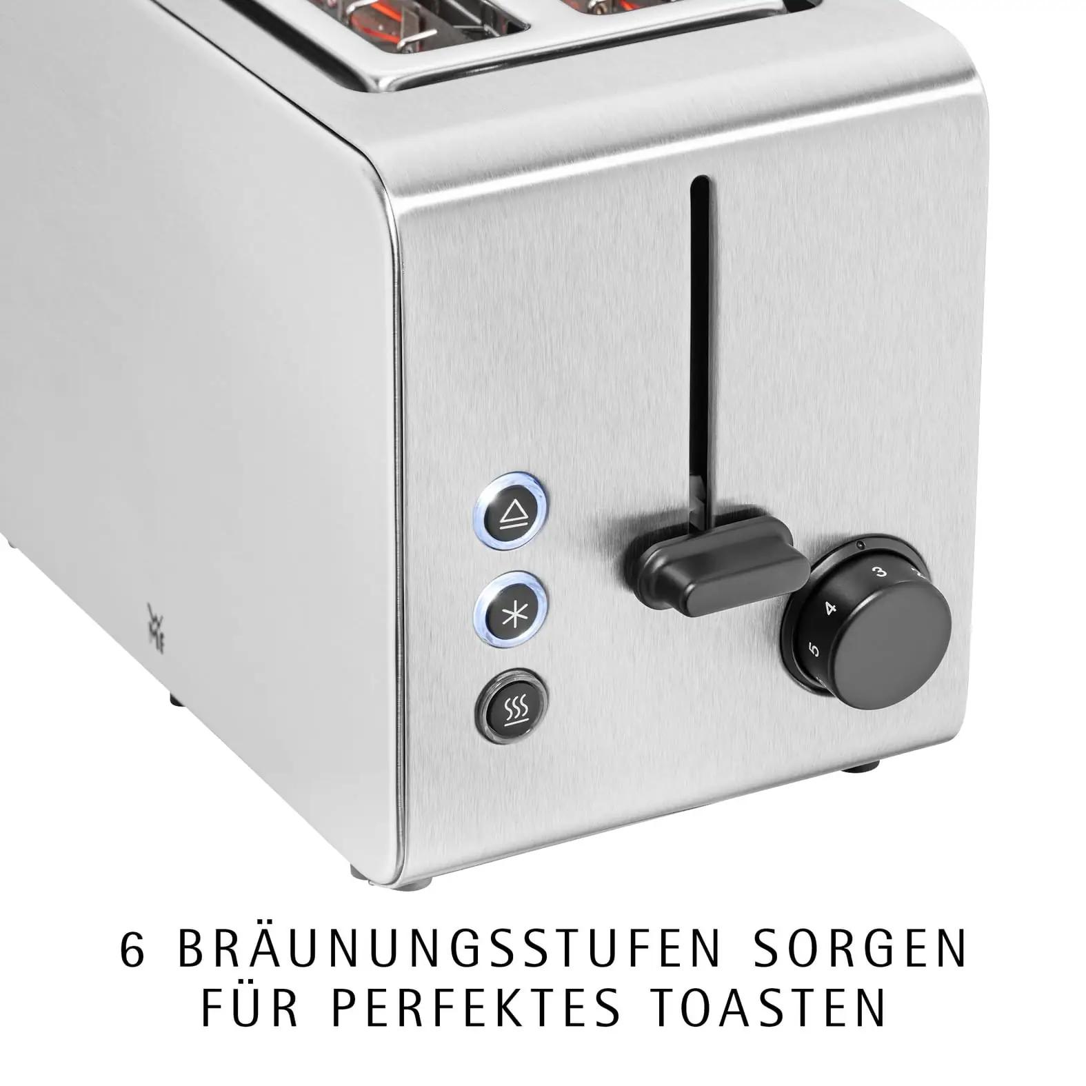 WMF Stelio röster 2 viilule, roostevaba teras – pakend ja tarvikud