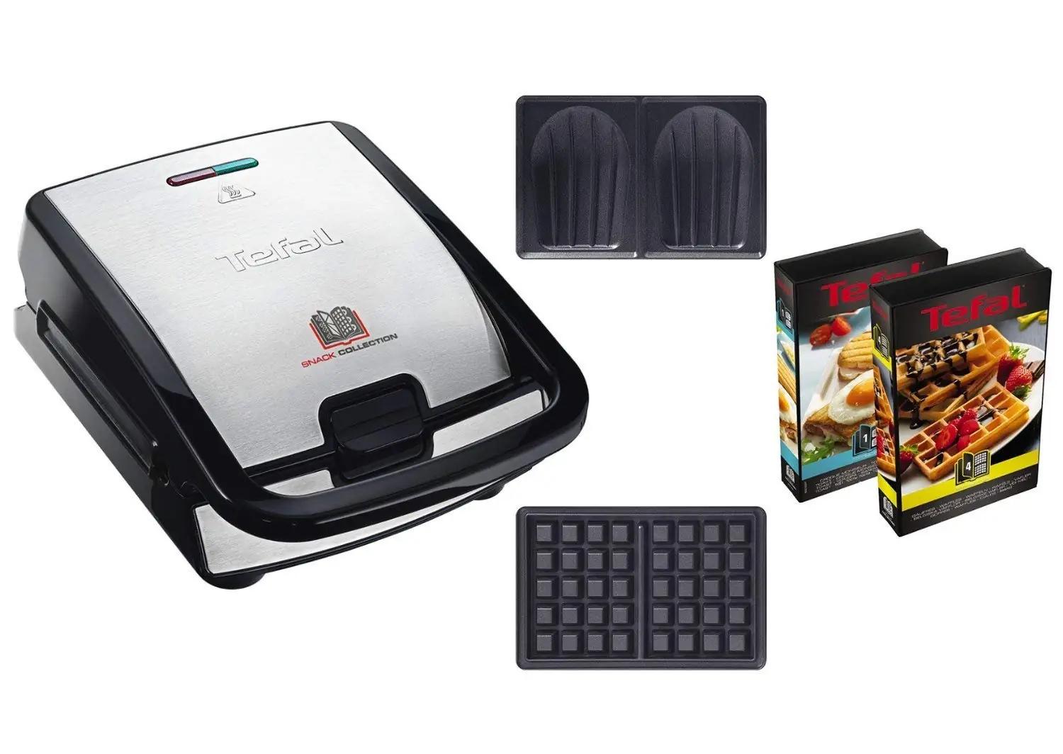 Tefal Snack Collection võileiva- ja vahvliraud, roostevaba – kasutusnäide