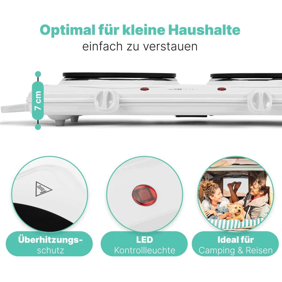 Clatronic topelt keeduplaat roostevabast terasest – pilt 7