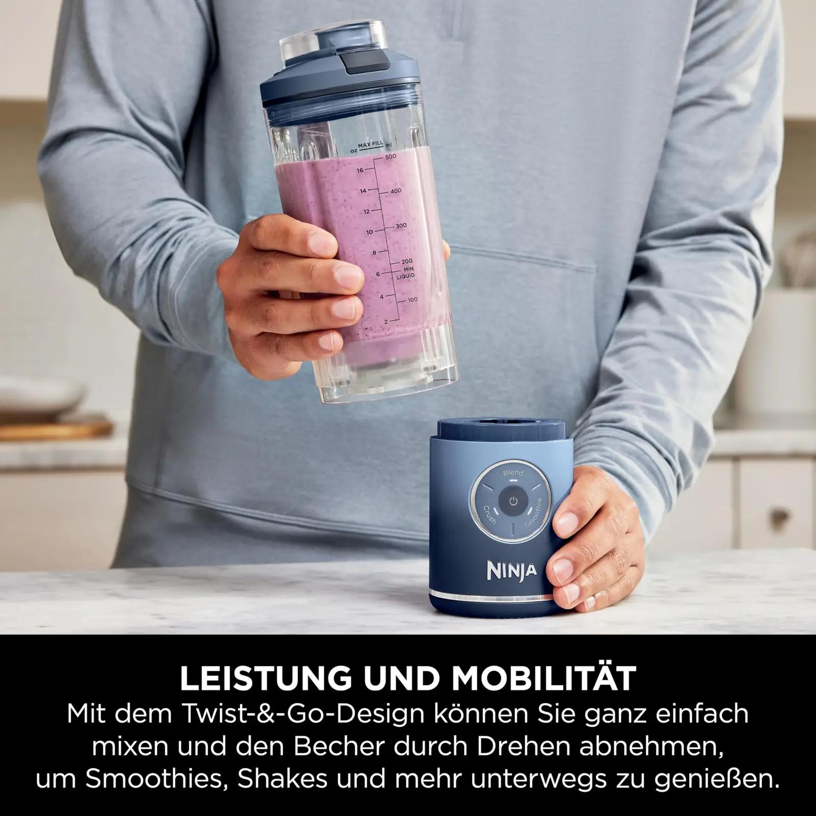 Ninja Blast Max kaasaskantav blender 570 ml – pakend ja tarvikud
