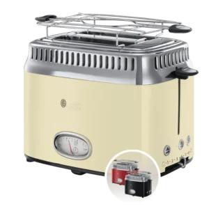 Russell Hobbs kahe viilu röster kreemjas toonis