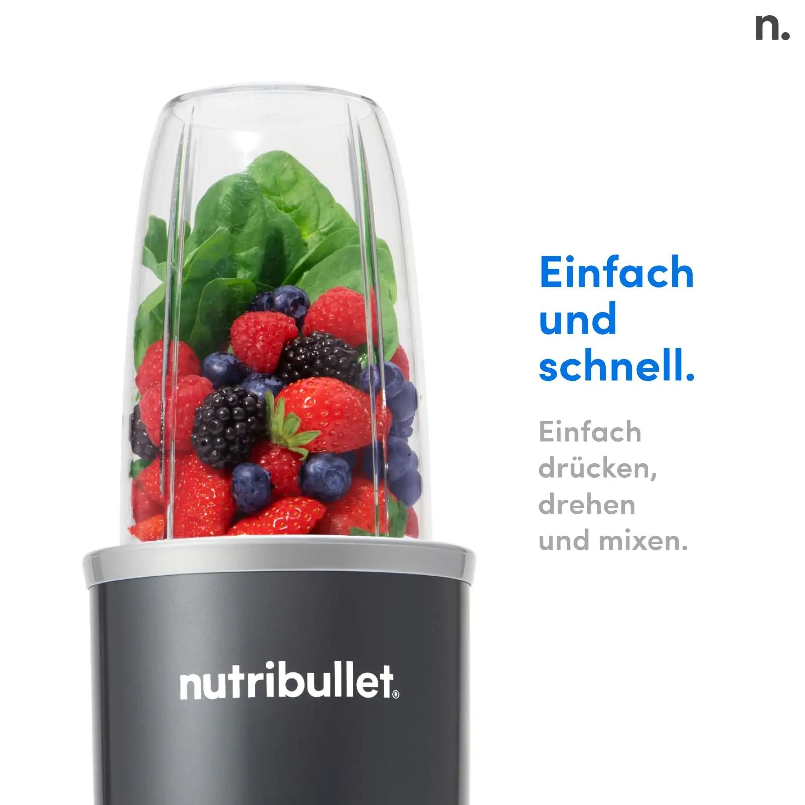 NutriBullet mini-standmixer 600 W, 700 ml – pakend ja tarvikud