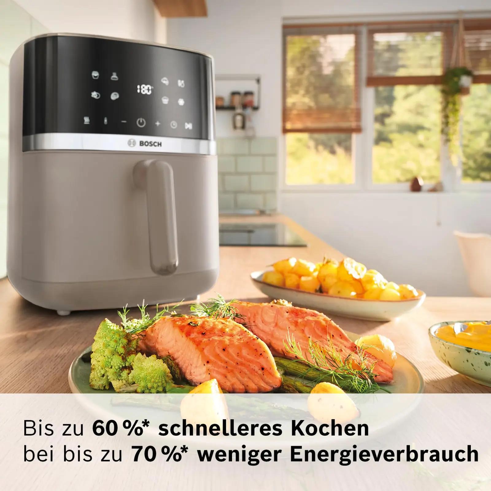 Bosch kuumaõhufritüür 6,1 L, plast, MAF462C0 – pakend ja tarvikud